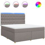 vidaXL Box spring postelja z vzmetnico taupe 180x200 cm blago, (21309308) | Shoptok.si