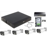 Dahua GMB-01 set 4 kamere cam-ip5mp-hag60 poe swich cudy 5mpx audio cene