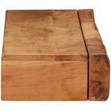  Zidne police 2 kom 80x17x8 cm od masivnog bagremovog drva | shoptok.hr