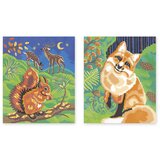 Janod bojanka po brojevima sa bojama na bazi vode forest animals | shoptok.hr