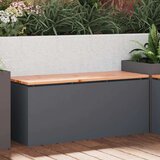  Vrtna klupa Antracit 100 x 40 x 43 cm Čelik | shoptok.hr
