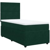 Box spring krevet s madracem tamnozeleni 90x200 cm baršunasti | shoptok.hr