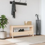  Klupa za hodnik 100x28x45 cm od masivne borovine | shoptok.hr