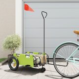 vidaXL Prikolica za bicikl zelena od tkanine Oxford i željeza | shoptok.hr