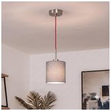 Brilagi LED luster na sajli NUBILA 1xE27/60W/230V prečnik 14 cm crvena/svetlo siva Cene