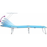  Ležaljka 2 pcs Svijetloplava 58 x 188 x 77cm Poliester | shoptok.hr