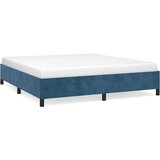  posteljni okvir temno moder 160x200 cm žamet, (20794976) | Shoptok.si