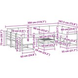  Set vanjskih sofa 10 kom. Prirodna i antracit | shoptok.hr