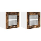 Viseći ormarić s pohranom 2 pcs Dimljeni hrast 40 x 31 x 40 cm | Eponuda.com