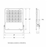 Dawn LED REFLEKTOR BR-FL200W-03Q 4000K 26000lm 90° IP65 Cene