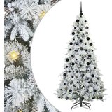 vidaXL Umetno Zložljivo Božično Drevo Zelena 210 cm PE in PVC | Shoptok.si