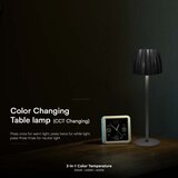  LED prigušiva punjiva stolna lampa LED/2,7W/5V 3000-6000K 1800 mAh crna | Eponuda.com
