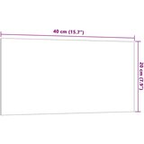  Zidna magnetna ploča bijela 40 x 20 cm od kaljenog stakla | shoptok.hr