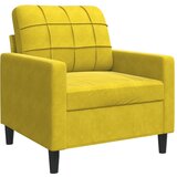 vidaXL Fotelja žuta 60 cm baršunasta | shoptok.hr