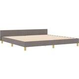  Taupe posteljni okvir 200x200 cm iz blaga, (22049576) | Shoptok.si