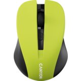 Canyon MW-1, Yellow 2.4GHz wireless optical mouse with 3 buttons, 800/1000/1200 DPI adjustable cene