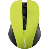 MW-1, Yellow 2.4GHz wireless optical mouse with 3 buttons, 800/1000/1200 DPI adjustable