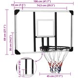  Košarkaška ploča prozirna 106x69x3 cm polikarbonatna | shoptok.hr