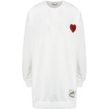 Pri Long oversize dress blouse with heart patch MARTA | shoptok.hr