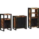 vidaXL Komplet pohištva za kopalnico 3 pcs Trden recikliran les | Shoptok.si