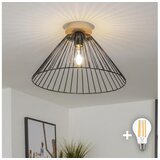  Brilagi - LED plafonski luster CERIA WIRE 1xE27/40W/230V prečnik 45 cm crna/hrast | Eponuda.com