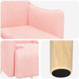 Ukrasna fotelja Ružičasta Bouclé | shoptok.hr