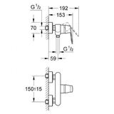 Grohe enoročna armatura za tuš EUROSMART Cosmopolitan (32837000) | Shoptok.si