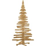 vidaXL Božična drevesa z stojalom Rjava 180 cm Trdna borovina | Shoptok.si