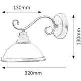 Rabalux elisett zidna lampa E27 1x60W bronza klasična rasveta QV33XKQ | Eponuda.com