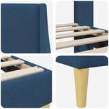  Krevetna konstrukcija Jednobojno Plava 100 x 200 cm tkanina | shoptok.hr