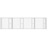  Kavez za pse Srebrno 800 x 200 x 200 cm Cinkani čelik | shoptok.hr