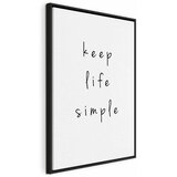  Slika - Message (1-part) - English Text in Motivational Tone 40x60 U crnom drvenom okviru | shoptok.hr