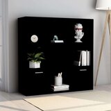 vidaXL ormarić za knjige crni 98 x 30 x 98 cm od iverice Cijene