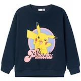 name it Sweater majica 'Naba Pokémon' safirno plava / žuta / svijetloljubičasta / roza