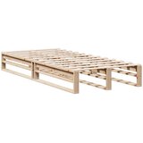 Krevet s regalom za knjige bez madraca 90x200 cm od borovine | Eponuda.com