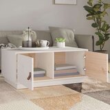  Stolić za kavu bijeli 80 x 50 x 35 cm od masivne borovine | shoptok.hr