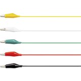 Voltcraft KS-630/0.1 komplet mjernih vodova [aligator spojka - aligator spojka] 0.63 m crna, crvena, žuta, zelena, bijel Cijene