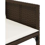  7-dijelni vrtni blagovaonski set s jastucima poliratan smeđi | shoptok.hr