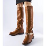 Gemre Brown insulated boots with chain Millies | ePonuda.com