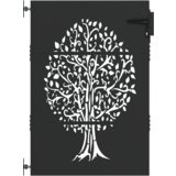 vidaXL Vrtna vrata Crna 100 x 125 cm Čelik s praškastim premazom | shoptok.hr