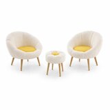 Atelier Del Sofa Set stolica i taburea, 3 dijela, &amp;Scaron;areni Slike