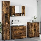 vidaXL Set namještaja za kupaonicu s ladicama 4 pcs Dimljeni hrast | shoptok.hr