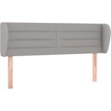  Uzglavlje s ušima svjetlosivo 147x23x78/88 cm od tkanine | shoptok.hr