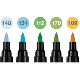 Marker OBOSTRANI PITT ARTIST 5BOJA ANIMALS INDIA INK FABER CASTELL 162008 SORTIRANO | shoptok.hr