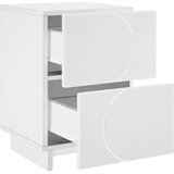  Noćni ormar Bijela 33,5 x 34,5 x 50 cm Konstruirano drvo | shoptok.hr