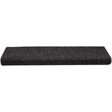  Prostirke za stepenice samoljepljive 30 kom 65x21x4 cm crne pravokutne rubove | shoptok.hr