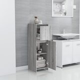 vidaXL kopalniška omarica siva sonoma 30x30x95 cm konstruiran les | Shoptok.si