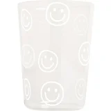 Kozarec za pitje, z belim potiskom - Smileys