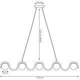  Visilica na sajli SINUS 5xG9/8W/230V crna | Eponuda.com