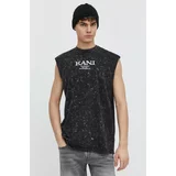 Karl Kani Bombažna kratka majica moški, črna barva